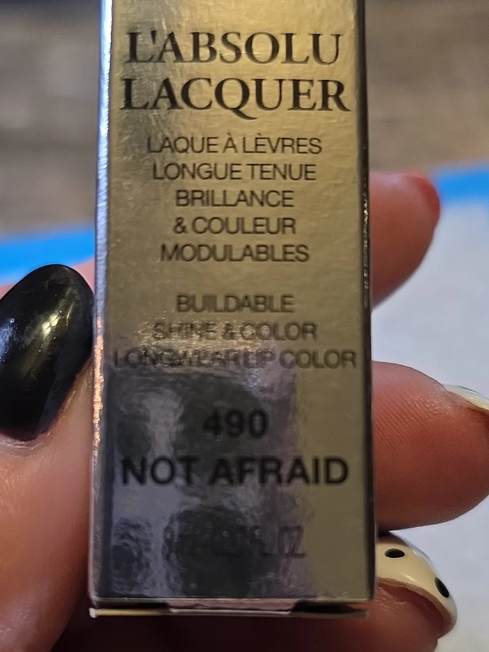 Lancome L'Absolu Lacquer Lip Color - Not Afraid (490) - Red